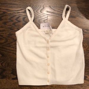 PacSun Button Tank Top